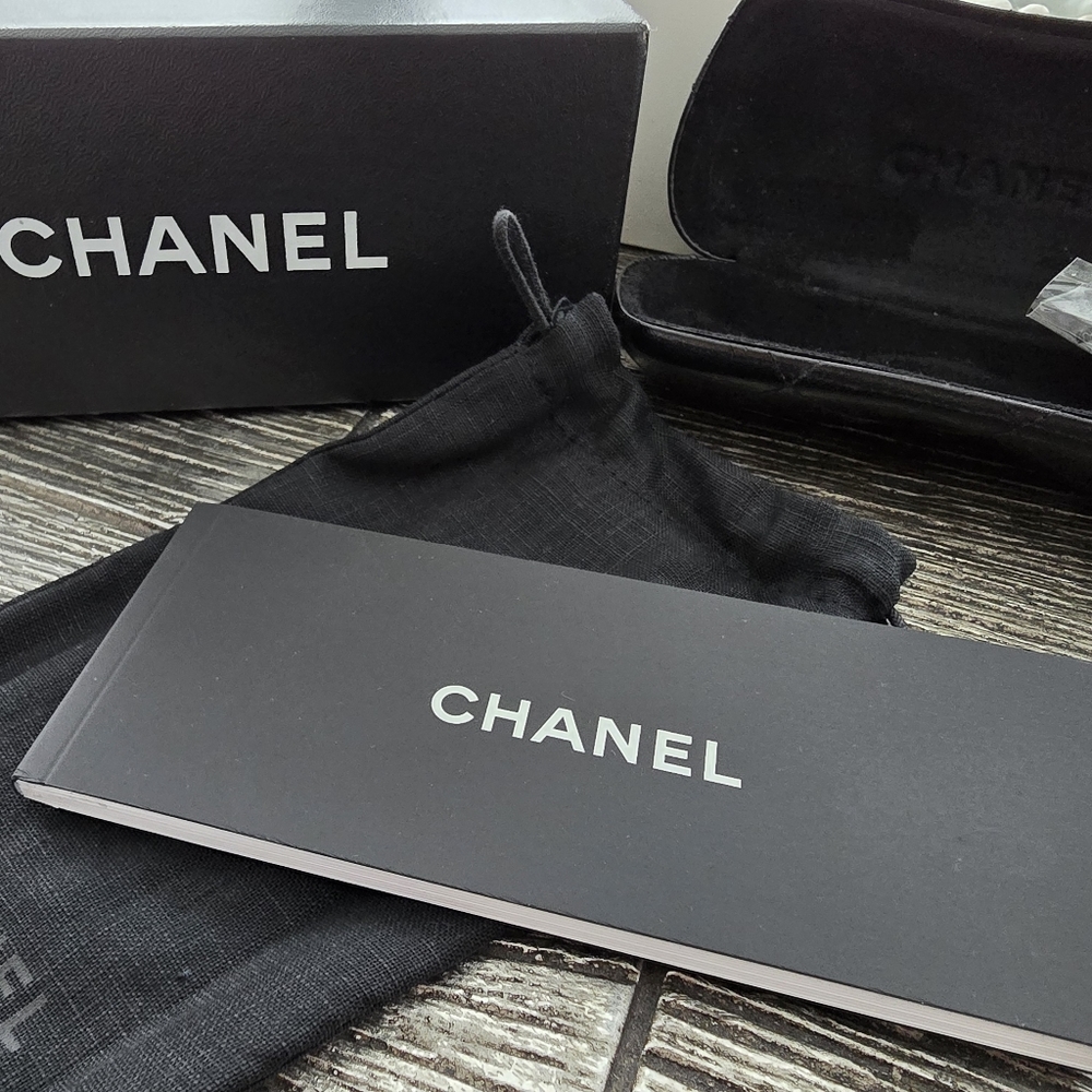 New Chanel Eyeglass case, cleaner, and box.